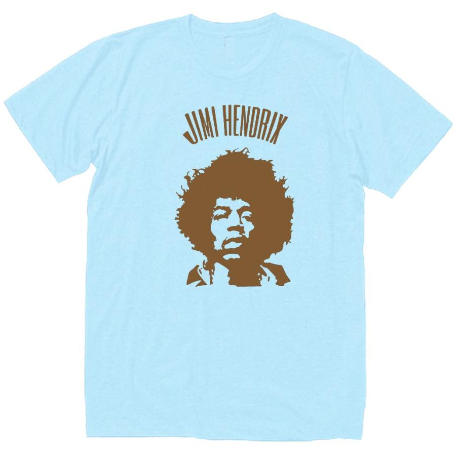 ジミ・ヘンドリックス Jimi Hendrix バンド ロック Tシャツ 水色 ジミ・ヘンドリックス Jimi Hendrix バンド ロック Tシャツ 水色