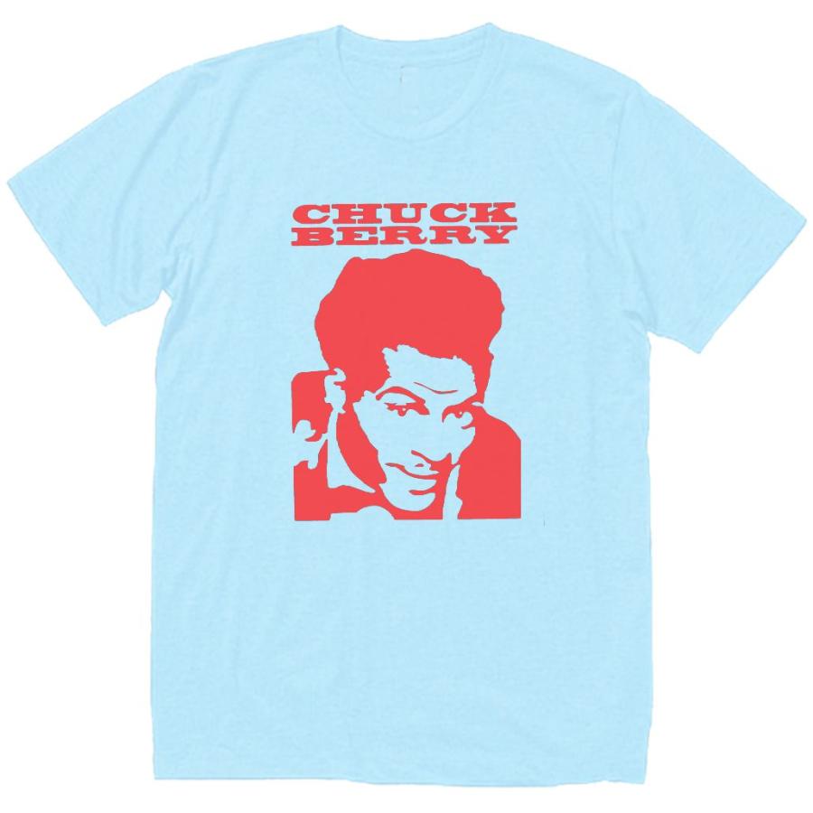 CHUCK BERRY チャック ベリー バンド ロック Tシャツ 水色 : Tシャツ 