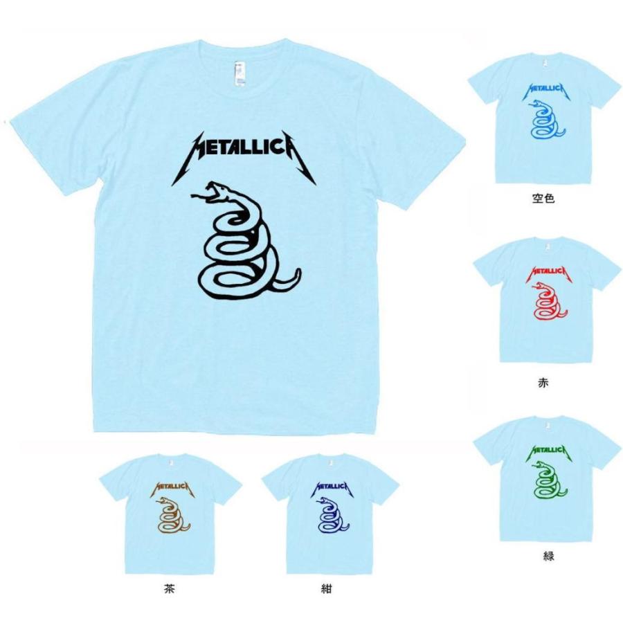 音楽・バンド・ロック・シネマ Tシャツ METALLICA 水色 : Tシャツ専門