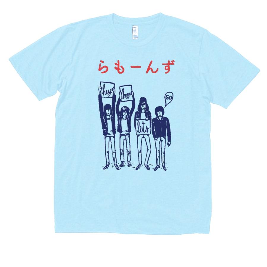 バンド ロック Tシャツ らもーんず 水色 : Tシャツ専門店 T1500 - 通販