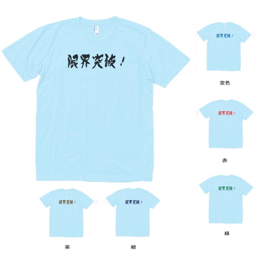 文字 Tシャツ 限界突破！ 水色 : Tシャツ専門店 T1500 - 通販