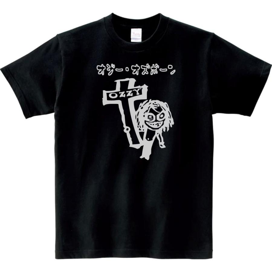 バンド ロック Tシャツ カタカナ OZZY オジーオズボーン