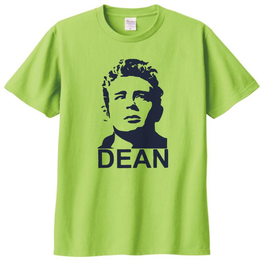 人物・有名人 Tシャツ ジェームスディーン ライトグリーン : Tシャツ
