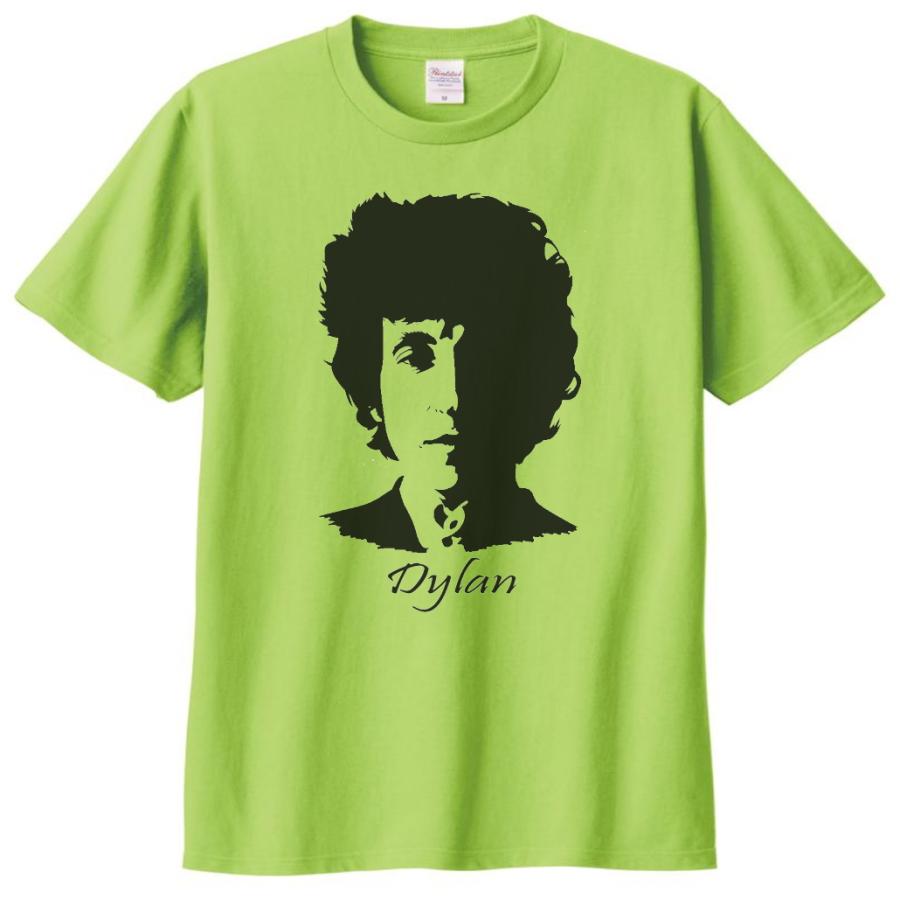 バンド ロック Tシャツ ボブ ディラン Bob Dylan ライトグリーン : T
