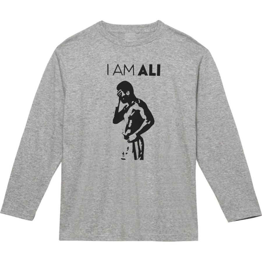 音楽 バンド モハメドアリ 長袖 ロングスリーブ Tシャツ グレー : T