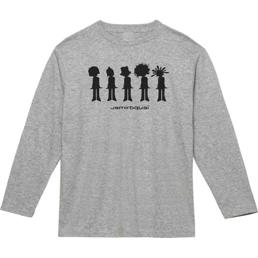 音楽 バンド ジャミロクワイ 長袖 ロングスリーブ Tシャツ グレー : T