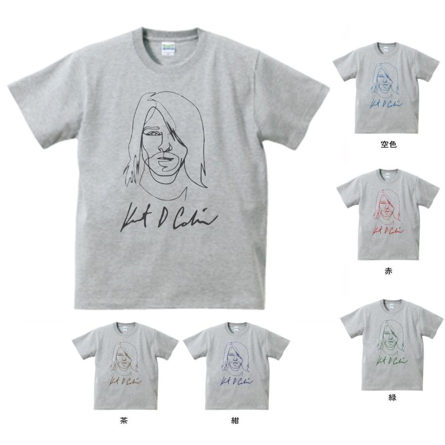 バンド ロック Tシャツ NIRVANA kurt cobain カート コバーン グレー