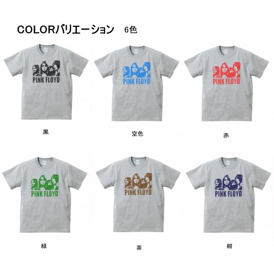 Pink Floyd バンドTシャツ　グレー　ピンクフロイド PINKFLOYD ピンクフロイド 音楽Tシャツ ロックTシャツ バンドT