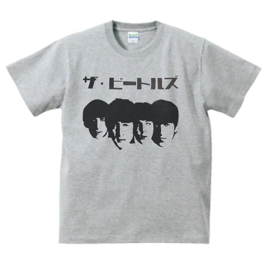 値下げ！THE BEATLES バンドTシャツ Lサイズ グレー/ブラック THE BEATLES ビートルズ ロック バンド Tシャツ L グレー - メルカリ