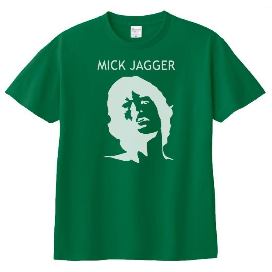 バンド ロック Tシャツ MICK JAGGER ミックジャガー グリーン : T