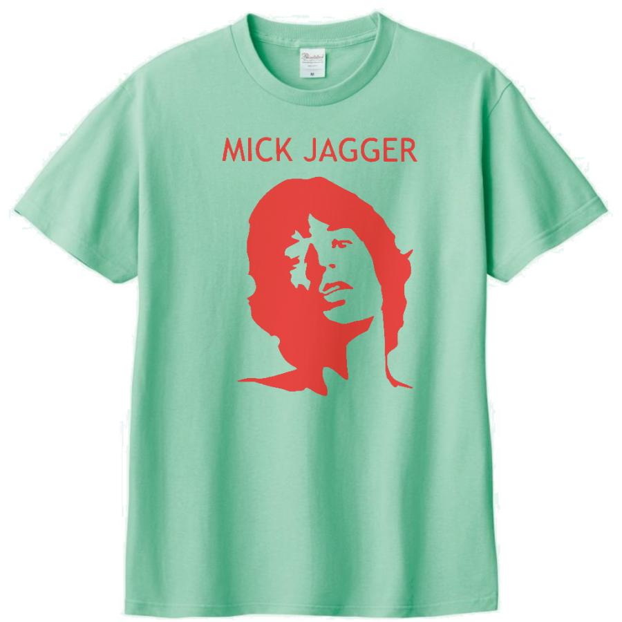 バンド ロック Tシャツ MICK JAGGER ミックジャガー アイスグリーン