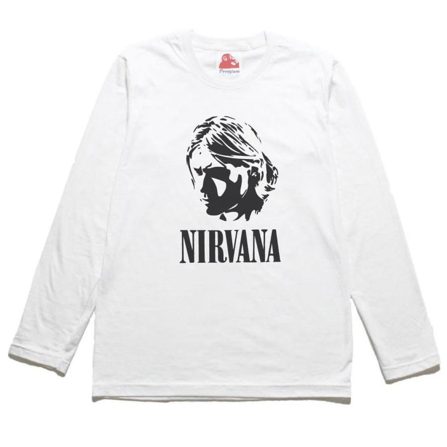 カートコバーン NIRVANA ロング袖Tシャツ-