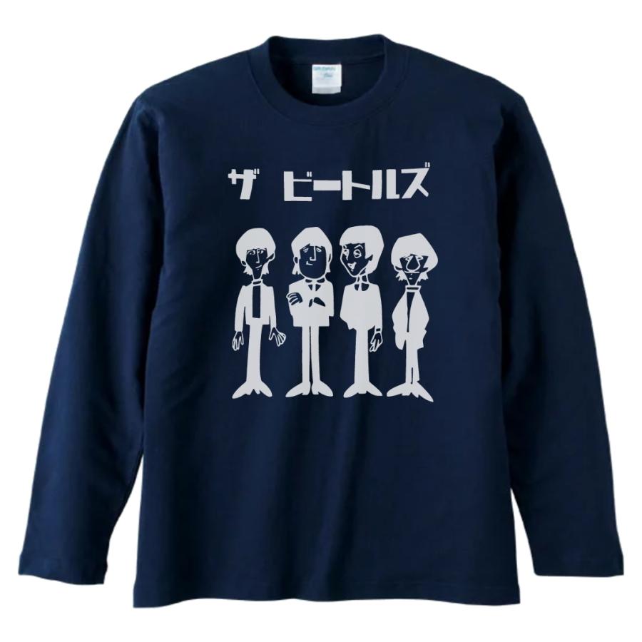 音楽 バンド カタカナ THE BEATLES ビートルズ 長袖 ロングスリーブ T 