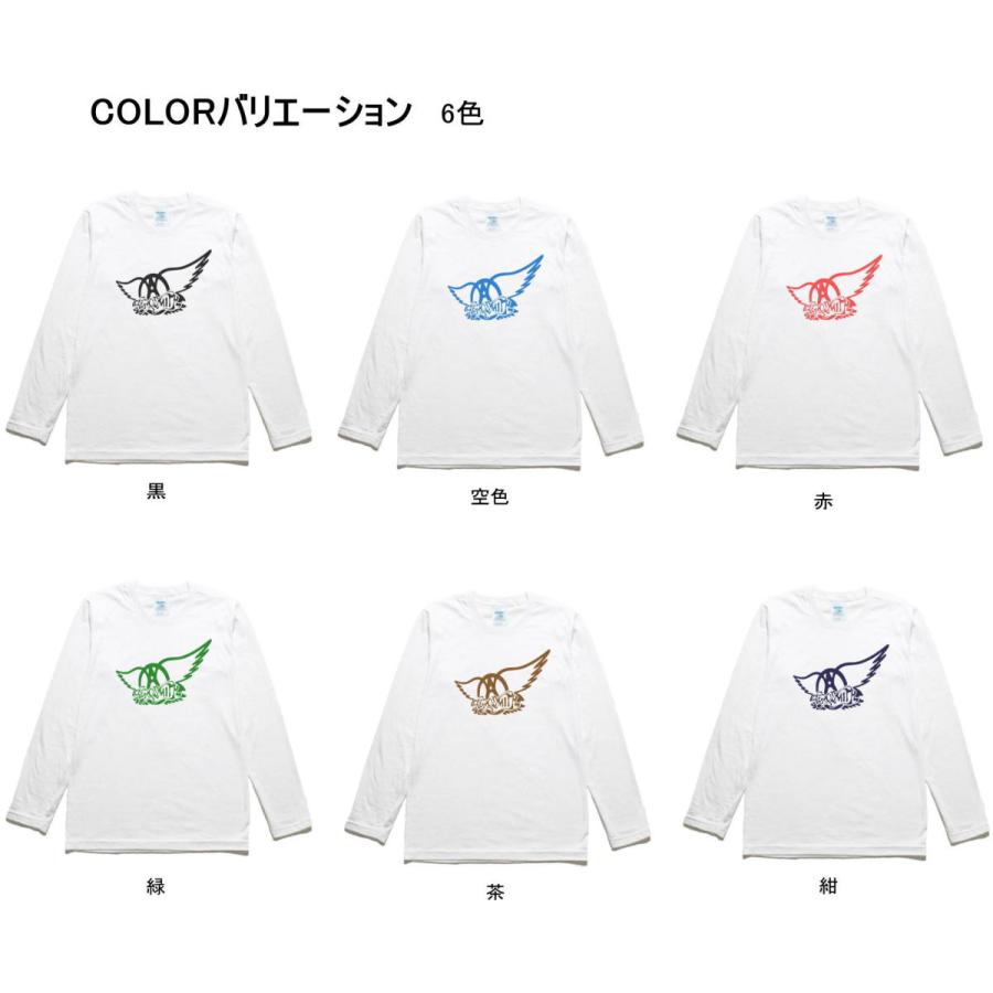音楽 バンド エアロスミス 長袖 ロングスリーブ Tシャツ 白 : Tシャツ