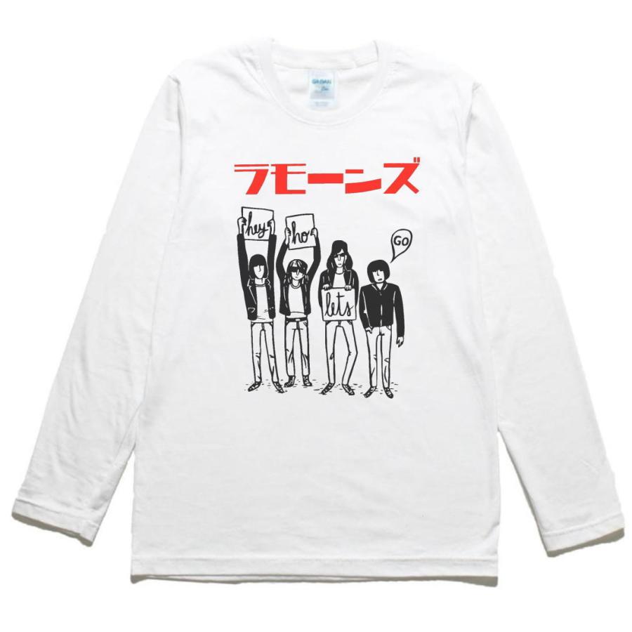 RAMONES Tシャツ Lサイズ 白 正規品 音楽 バンド RAMONES 長袖 ロングスリーブ Tシャツ 白 : Tシャツ専門店