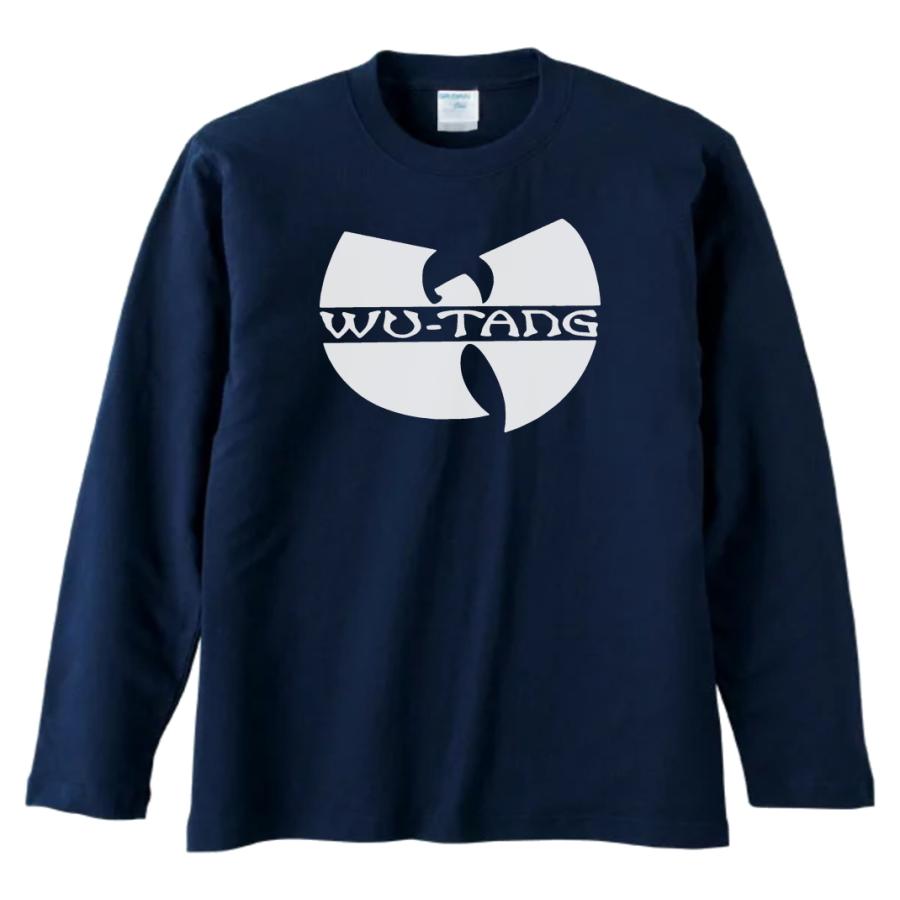 バンド ロック WU-TANG 長袖 ロングスリーブ Tシャツ ネイビー : T