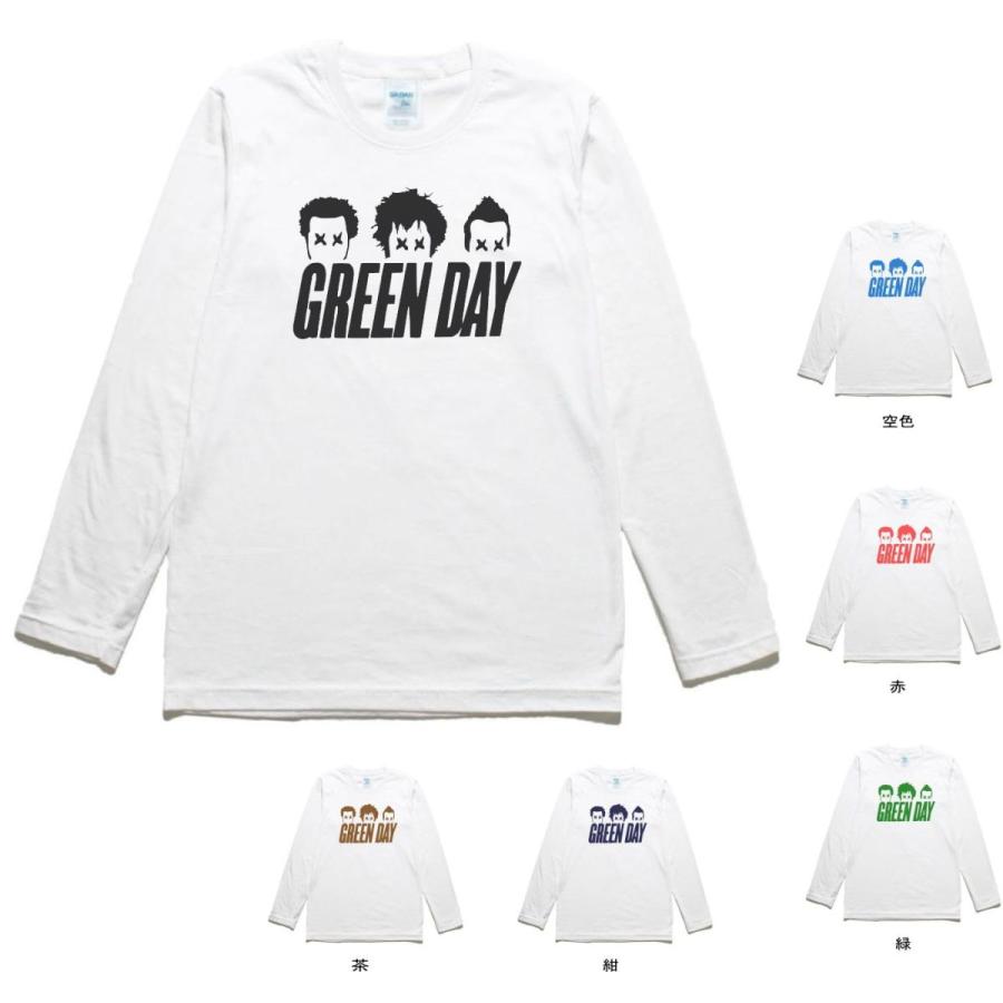 音楽 バンド GREEN DAY 長袖 ロングスリーブ Tシャツ 白 : T 音楽 バンド GREEN DAY 長袖 ロングスリーブ Tシャツ 白 : T