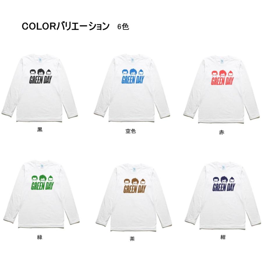 音楽 バンド GREEN DAY 長袖 ロングスリーブ Tシャツ 白 : T 音楽 バンド GREEN DAY 長袖 ロングスリーブ Tシャツ 白 : T