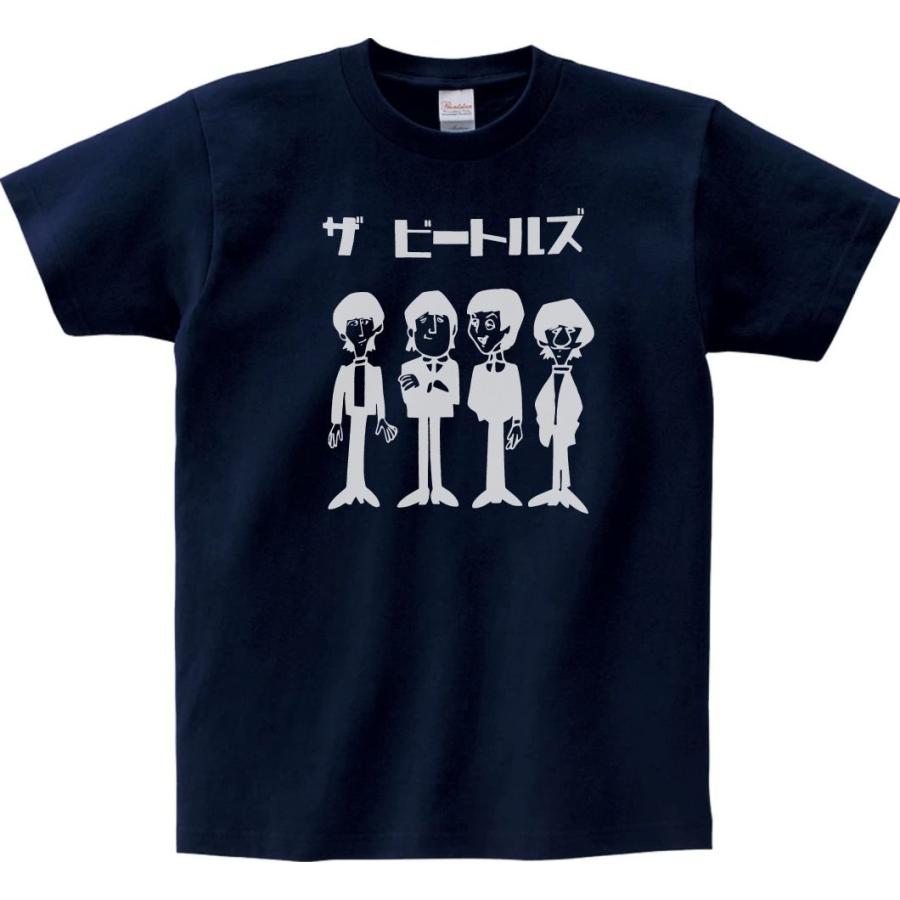 音楽・バンド・ロック・シネマ Tシャツ カタカナ THE BEATLES