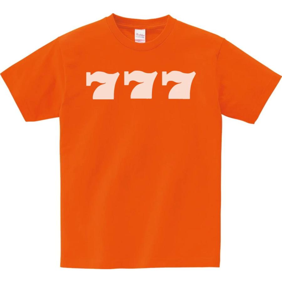 デザイン Tシャツ 777 スリーセブン オレンジ : Tシャツ専門店
