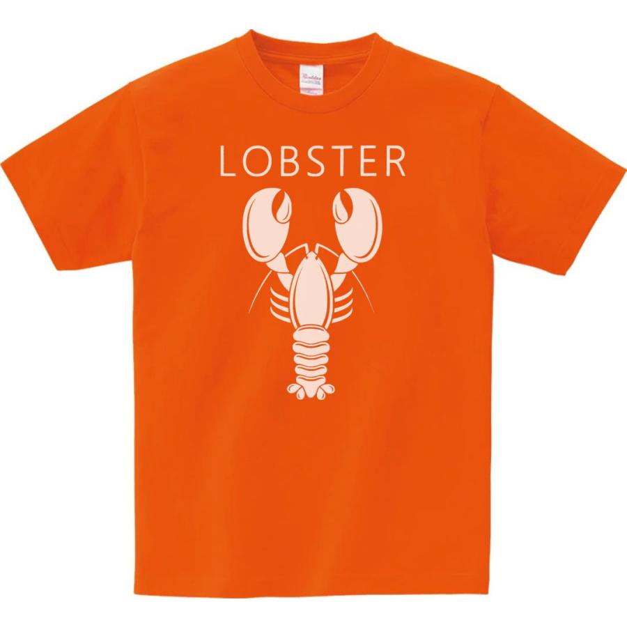動物・生き物 Tシャツ ロブスター LOBSTER オレンジ : Tシャツ専門店