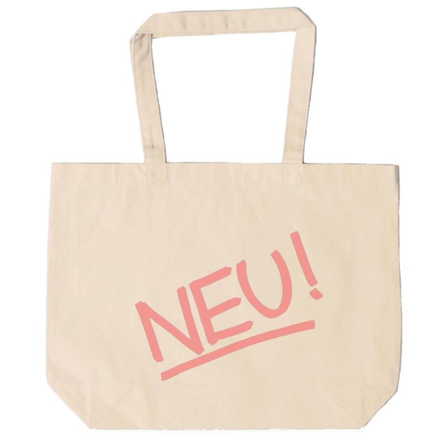 ノイ NEU! トートバッグ キャンバス 12oz 綿100％ ナチュラル色 音楽
