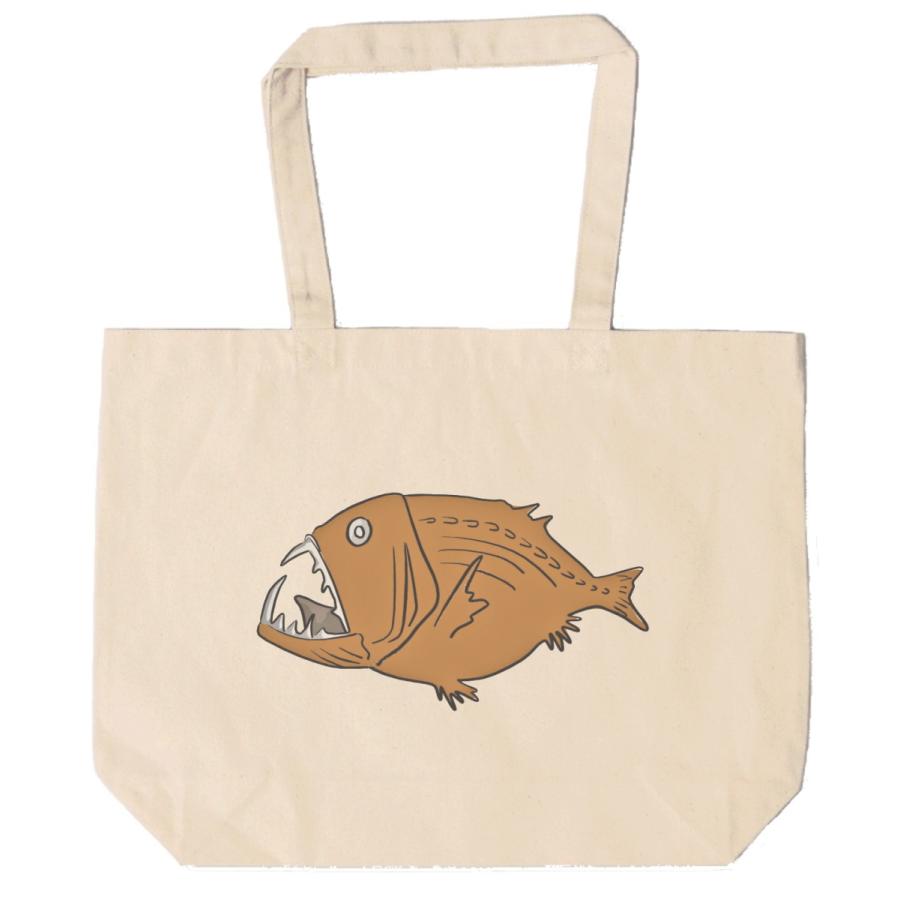 深海魚 トートバッグ キャンバス 12oz 綿100％ ナチュラル色 : Tシャツ