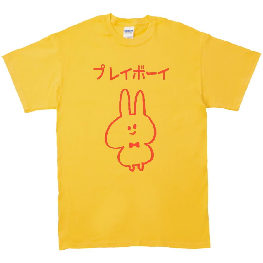おもしろ パロディ バカ Tシャツ プレイボーイ イエロー : Tシャツ専門