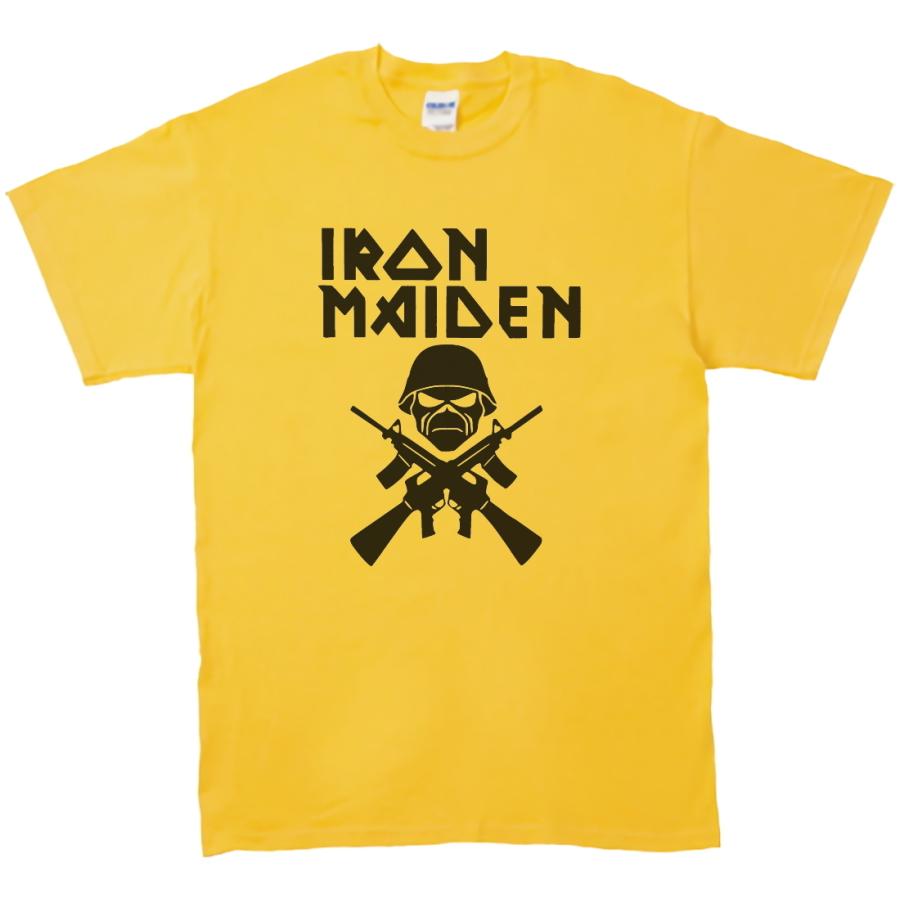 バンド ロック Tシャツ IRON MAIDEN イエロー : Tシャツ専門店 T1500