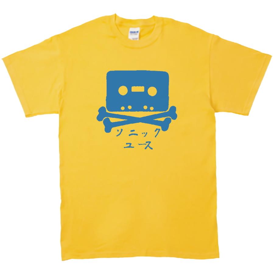バンド ロック Tシャツ カタカナ ソニックユース sonic youth イエロー