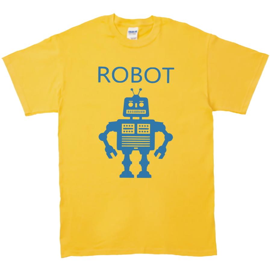 デザイン Tシャツ ROBOT ロボット イエロー : Tシャツ専門店 T1500