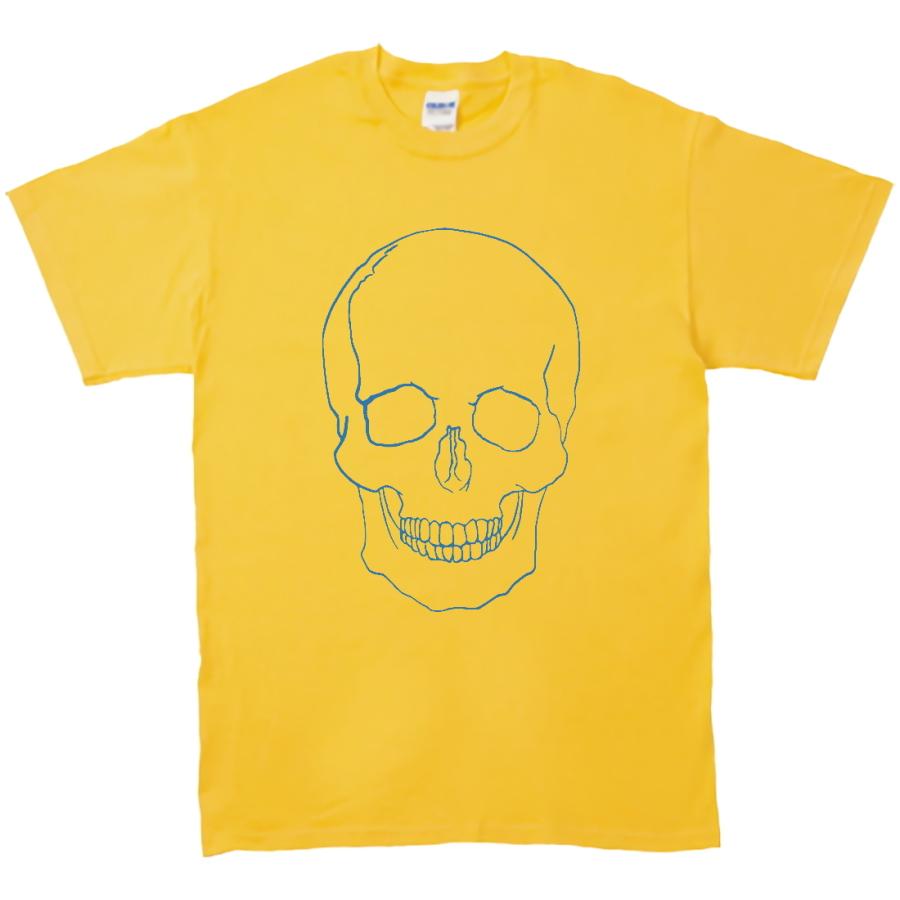 デザイン Tシャツ ドクロ スカル イエロー : Tシャツ専門店 T1500