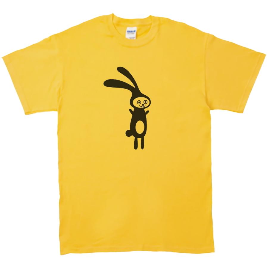 動物・生き物 Tシャツ 変なウサギ イエロー : Tシャツ専門店 T1500