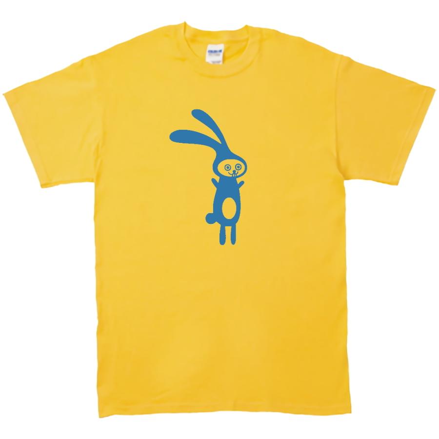 動物・生き物 Tシャツ 変なウサギ イエロー : Tシャツ専門店 T1500