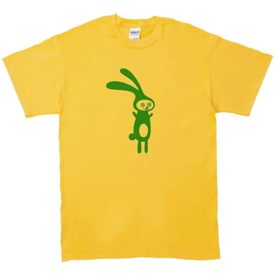【新品未使用】familiar 半袖Tシャツ 110cm うさぎ　イエロー 動物・生き物 Tシャツ 変なウサギ イエロー : Tシャツ専門店 T1500