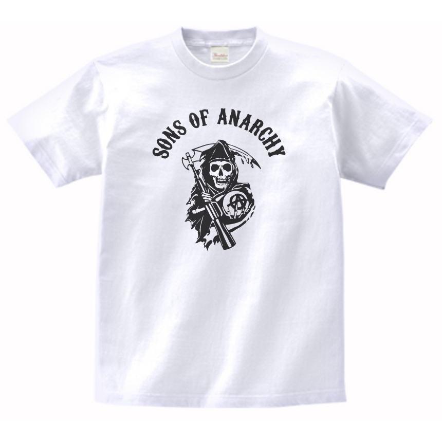 音楽・バンド・ロック・シネマ Tシャツ SONS OF ANARCHY 白 : Tシャツ
