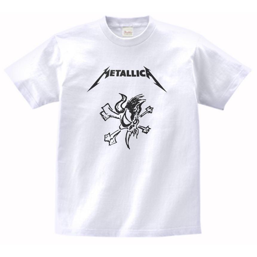 音楽・バンド・ロック・シネマ Tシャツ METALLICA 白 : Tシャツ専門店