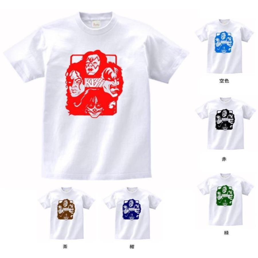 音楽・バンド・ロック・シネマ Tシャツ KISS 白 : Tシャツ専門店 T1500