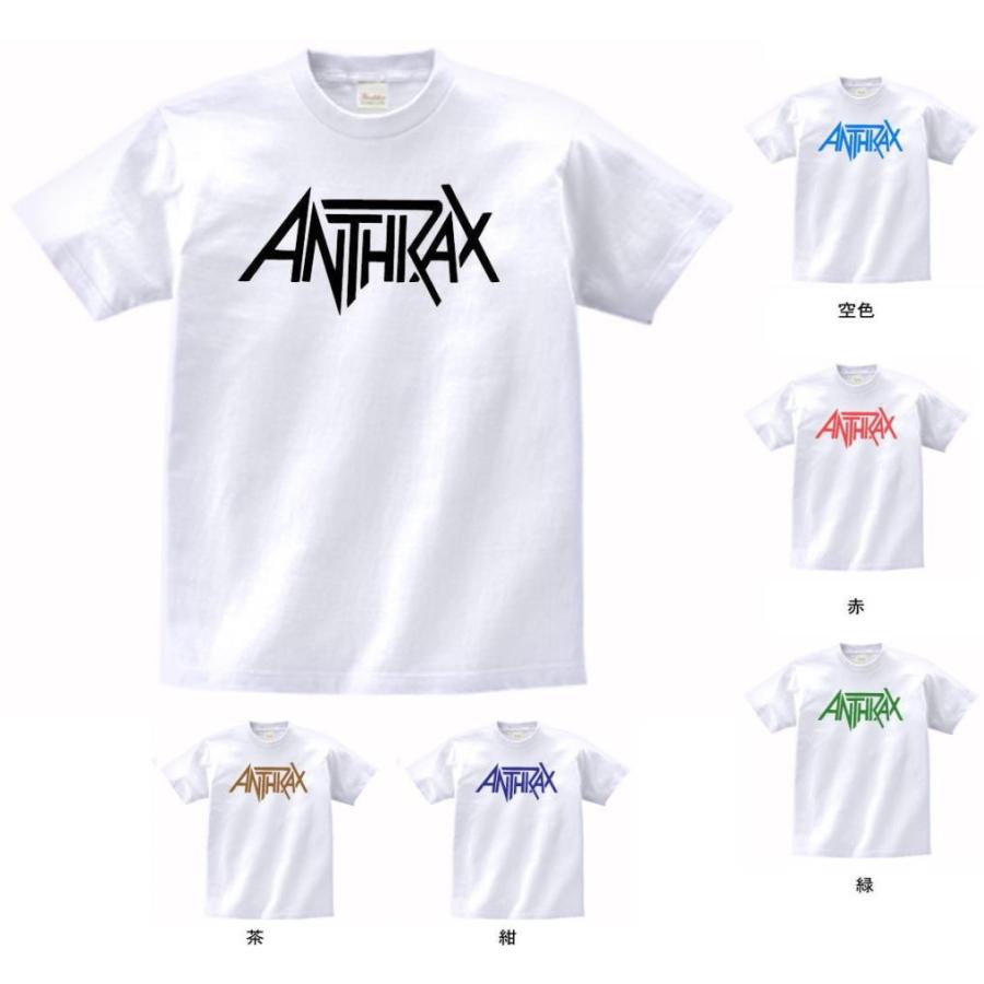 バンド　ロック Tシャツ　ANTHRAX　白｜t1500