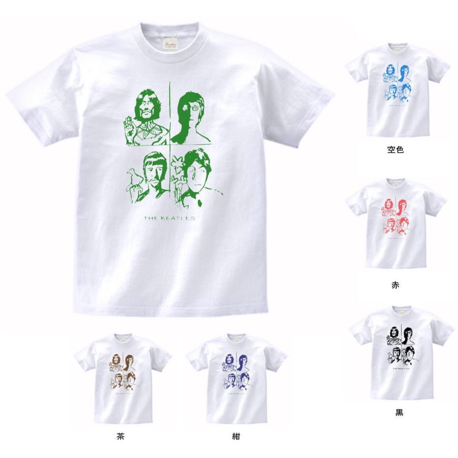 バンド ロック Tシャツ THE BEATLES ビートルズ 白 : Tシャツ