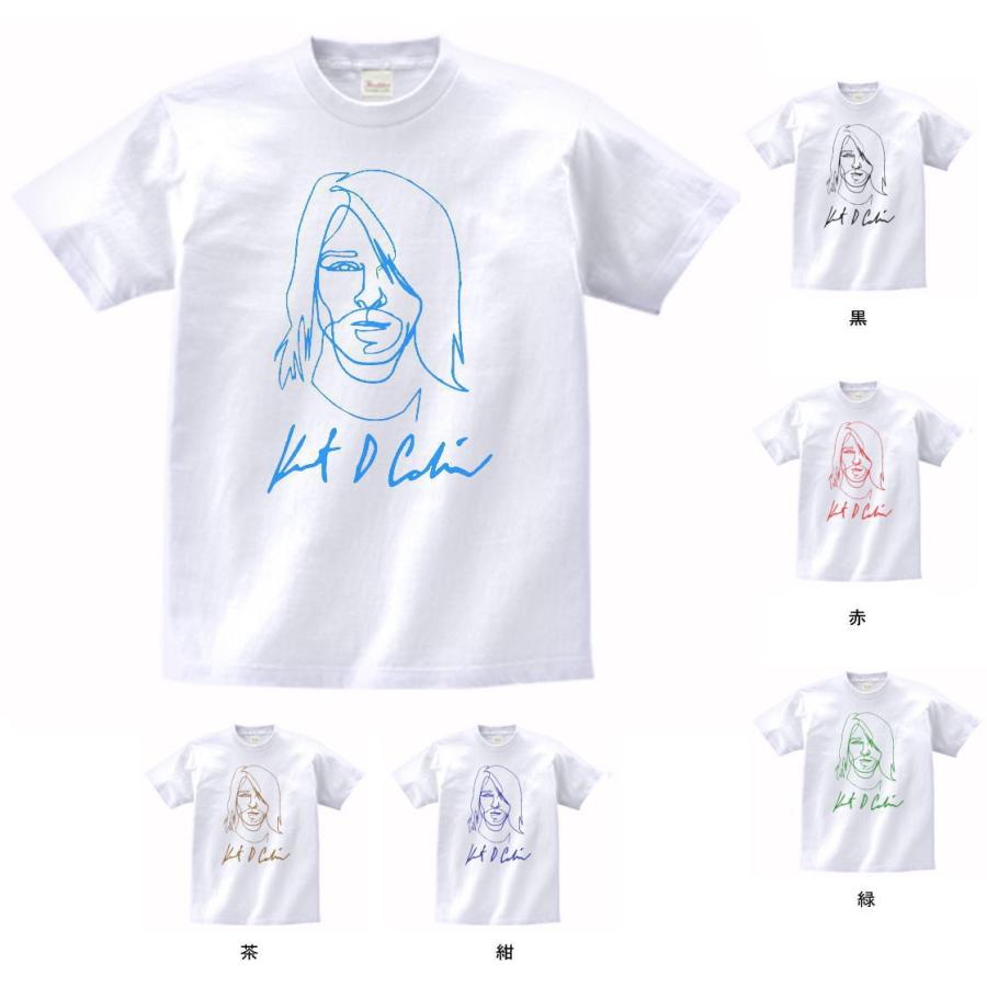 バンド ロック Tシャツ NIRVANA kurt cobain カート コバーン 白 : T 