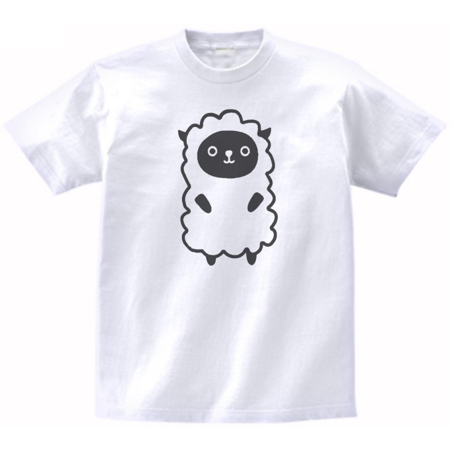 動物・生き物 Tシャツ 動物 生き物 ヒツジ 羊 白 : Tシャツ専門