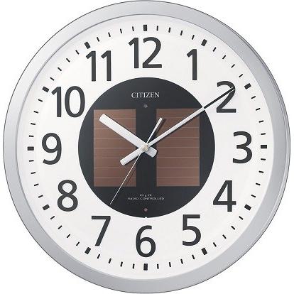 CITIZEN シチズン リズム時計 クロック 電波掛け時計 ソーラー電源 