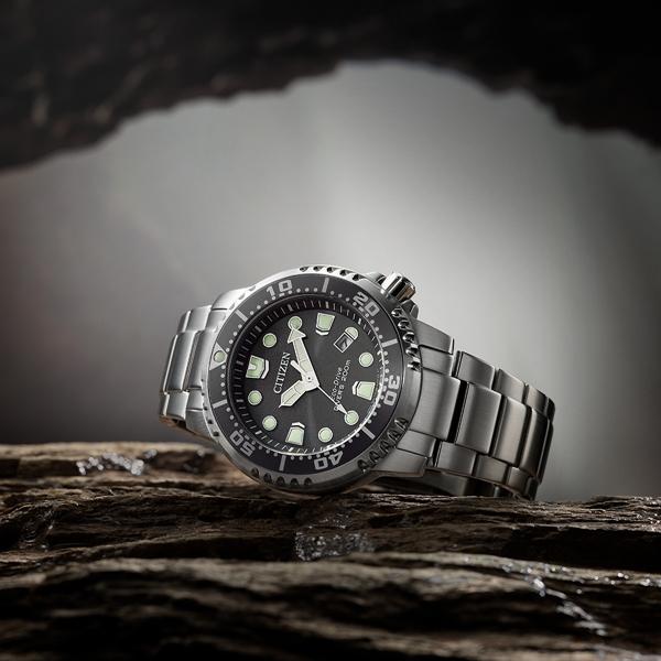 CITIZEN PRO MASTER シチズン プロマスター MARINEシリーズ ダイバーズ 氷の洞窟 グレー シルバー メンズ腕時計 BN0167-50H｜t1me-shop-a｜04