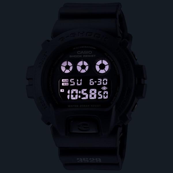 国内正規品 CASIO G-SHOCK カシオ Gショック MAT BLACK RED EYE 20気圧防水 LEDライト メンズ腕時計 DW-6900UMS-1JF｜t1me-shop-a｜02