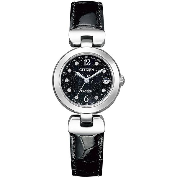 【数量限定】CITIZEN EXCEED シチズン エクシード 限定モデル 革バンド ブラック レディース腕時計 ES9421-04E