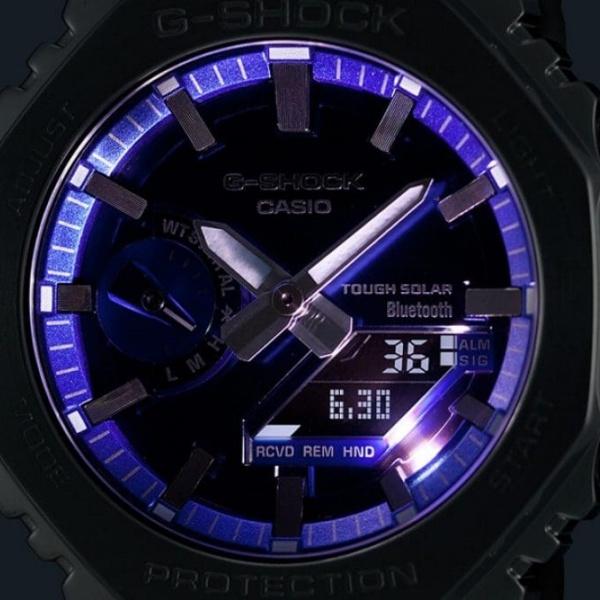国内正規品 CASIO G-SHOCK カシオ Gショック フルメタル 20気圧防水 モバイルリンク タフソーラー メンズ腕時計 GM-B2100AD-2AJF｜t1me-shop-a｜04