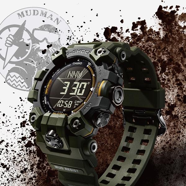 国内正規品 CASIO G-SHOCK カシオ Gショック MASTER OF G LAND MUDMAN モグラ トリプルセンサー メンズ腕時計 GW-9500-3JF｜t1me-shop-a｜04