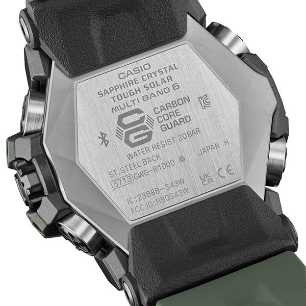 国内正規品 CASIO G-SHOCK カシオ Gショック MASTER OF G マッドマスター 20気圧防水 メンズ腕時計 GWG-B1000-3AJF｜t1me-shop-a｜03