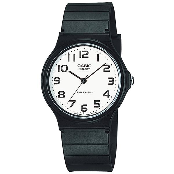 国内正規品 CASIO Collection カシオ コレクション シンプル 薄型 ブラック ユニセックス腕時計 MQ-24-7B2LLJH（Yahoo!・時計のタイム）